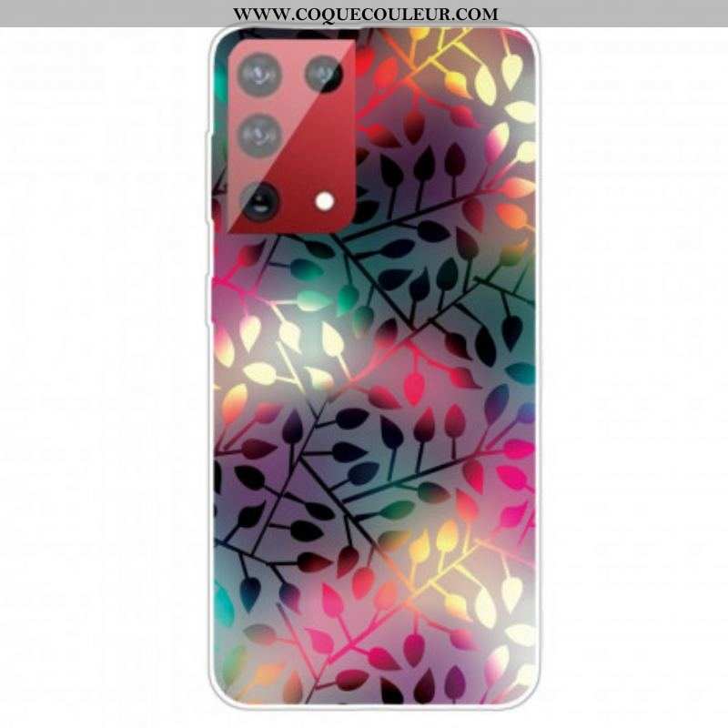 Coque Samsung Galaxy S21 Ultra 5G Feuilles