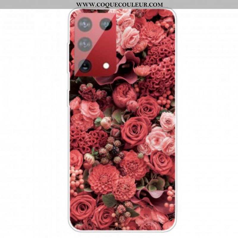 Coque Samsung Galaxy S21 Ultra 5G Fleurs Intenses