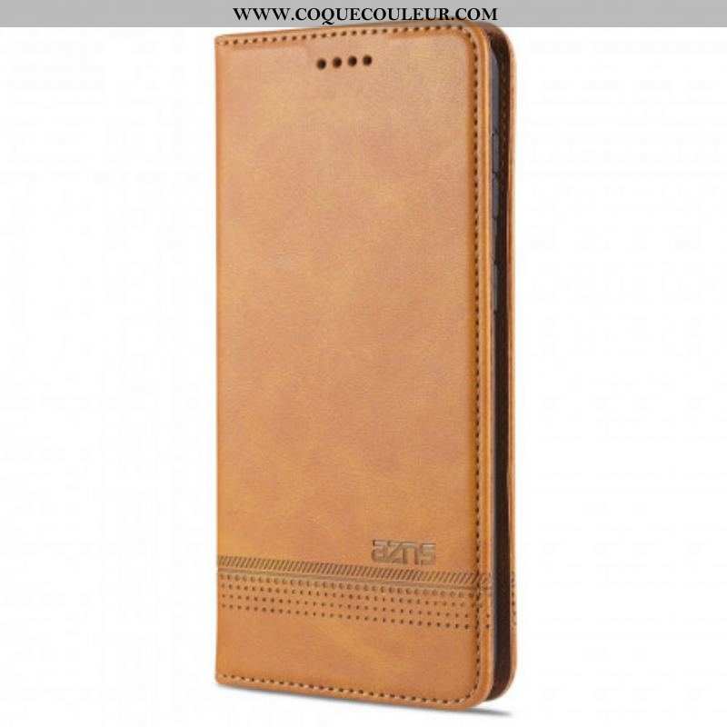 Flip Cover Samsung Galaxy S21 Ultra 5G Style Cuir AZNS