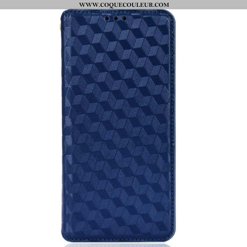 Flip Cover Samsung Galaxy S22 5G Effet Cuir Diamant