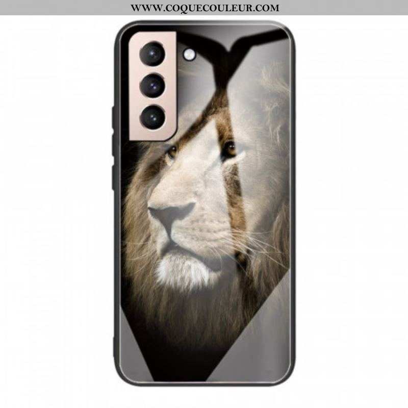 Coque Samsung Galaxy S22 5G Verre Trempé Tête de Lion