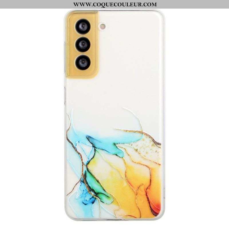 Coque Samsung Galaxy S22 5G Silicone Effet Marbré