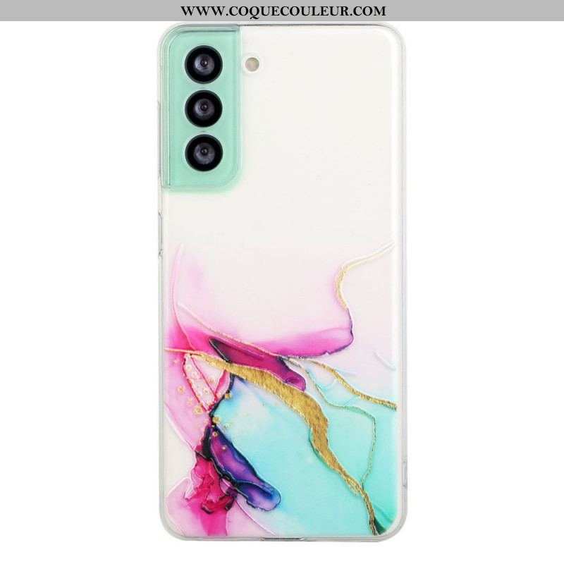 Coque Samsung Galaxy S22 5G Silicone Effet Marbré