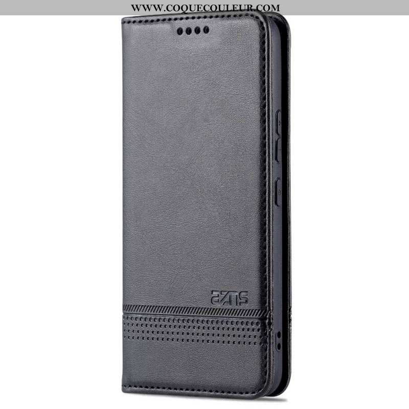 Flip Cover Samsung Galaxy S22 5G Style Cuir AZNS