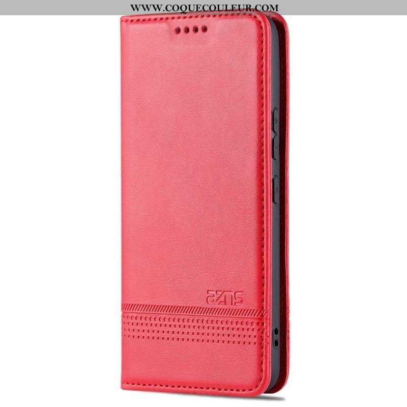 Flip Cover Samsung Galaxy S22 5G Style Cuir AZNS