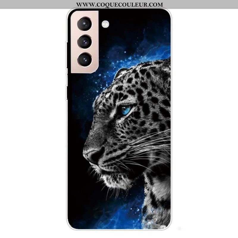 Coque Samsung Galaxy S22 5G Face de Tigre