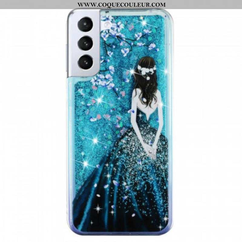 Coque Samsung Galaxy S22 5G Femme Paillettes