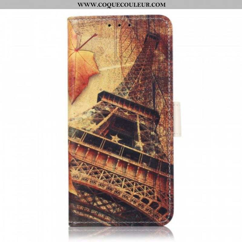 Housse Samsung Galaxy S22 5G Tour Eiffel En Automne