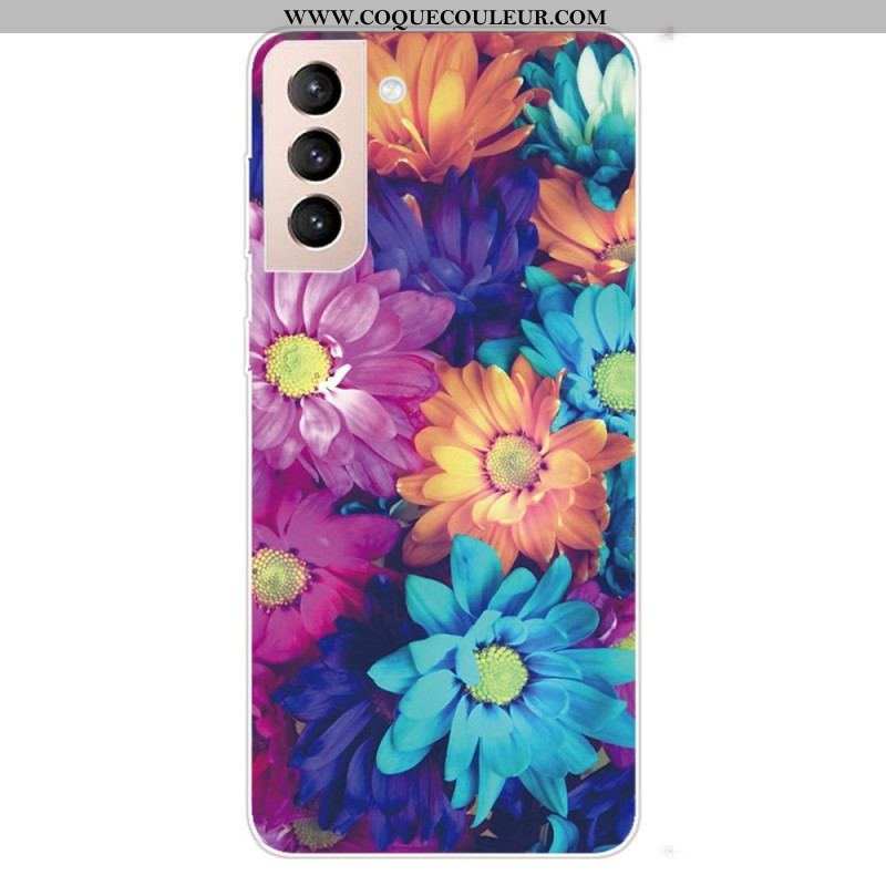 Coque Samsung Galaxy S22 5G Flexible Fleurs