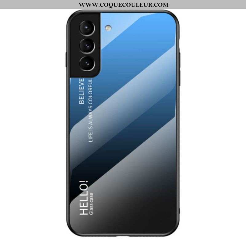 Coque Samsung Galaxy S22 5G Verre Trempé Hello