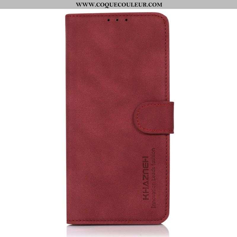 Housse Samsung Galaxy S22 5G Effet Cuir Texture KHAZNEH