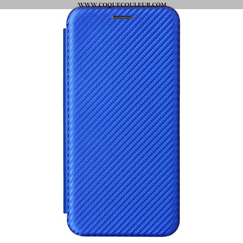 Flip Cover Samsung Galaxy S22 5G Fibre Carbone