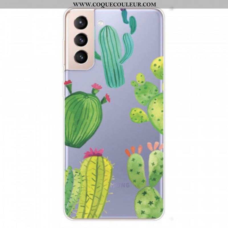 Coque Samsung Galaxy S22 5G Cactus Aquarelle