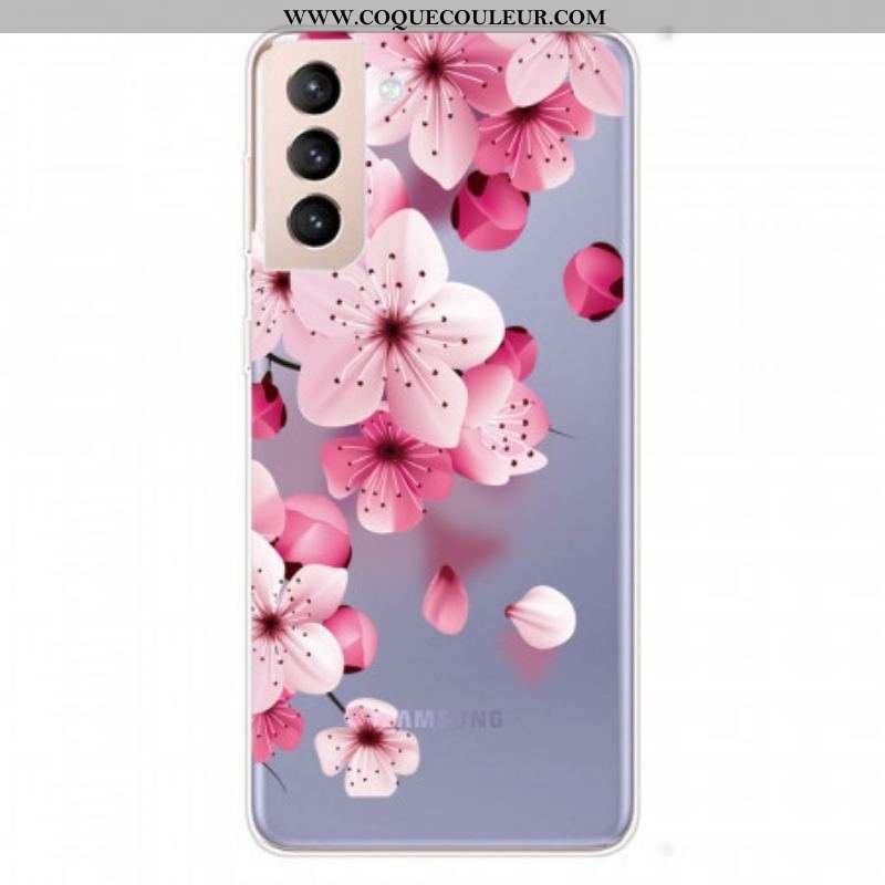 Coque Samsung Galaxy S22 5G Petites Fleurs Roses