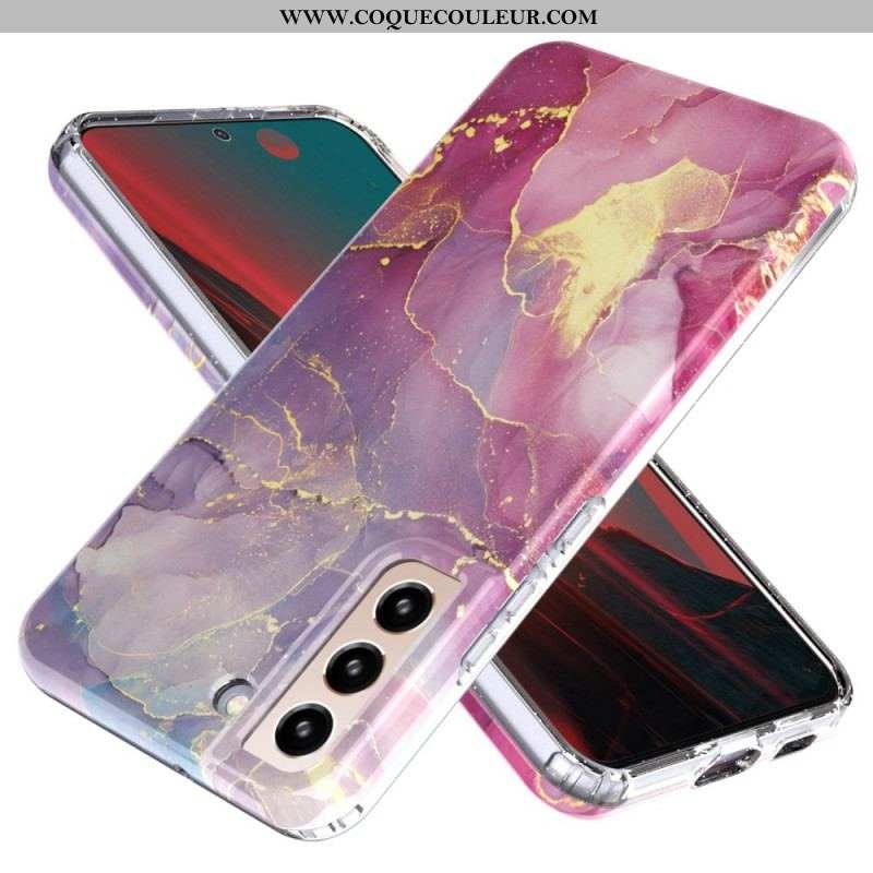 Coque Samsung Galaxy S22 5G Silicone Flexible Marbre