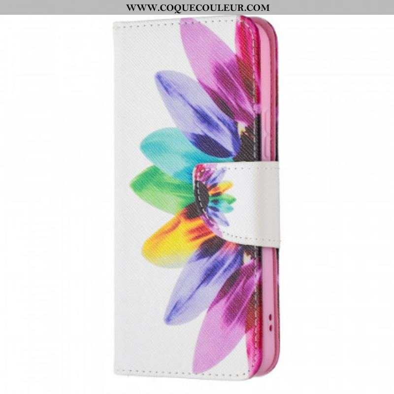 Housse Samsung Galaxy S22 5G Fleur Aquarelle