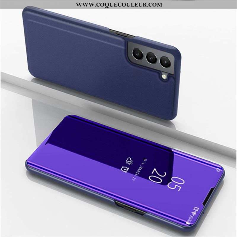 View Cover Samsung Galaxy S22 5G Miroir et Simili Cuir