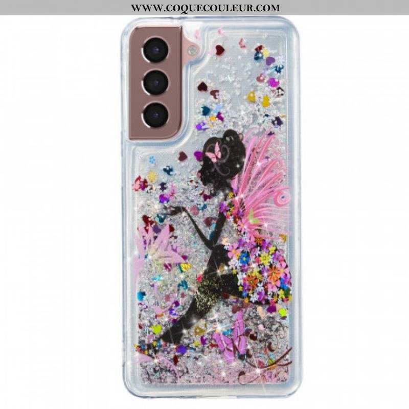 Coque Samsung Galaxy S22 5G Fée Paillettes