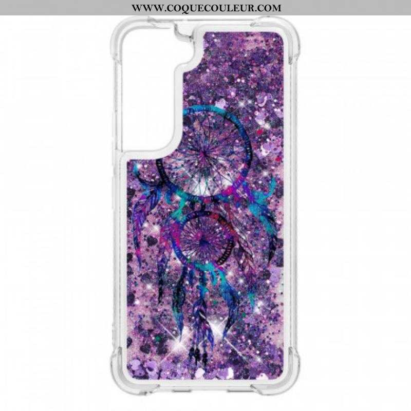 Coque Samsung Galaxy S22 5G Attrape Rêves Paillettes