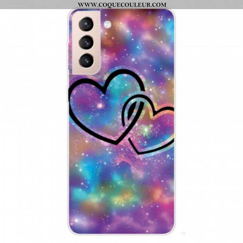 Coque Samsung Galaxy S22 5G Coeurs Enchaînés