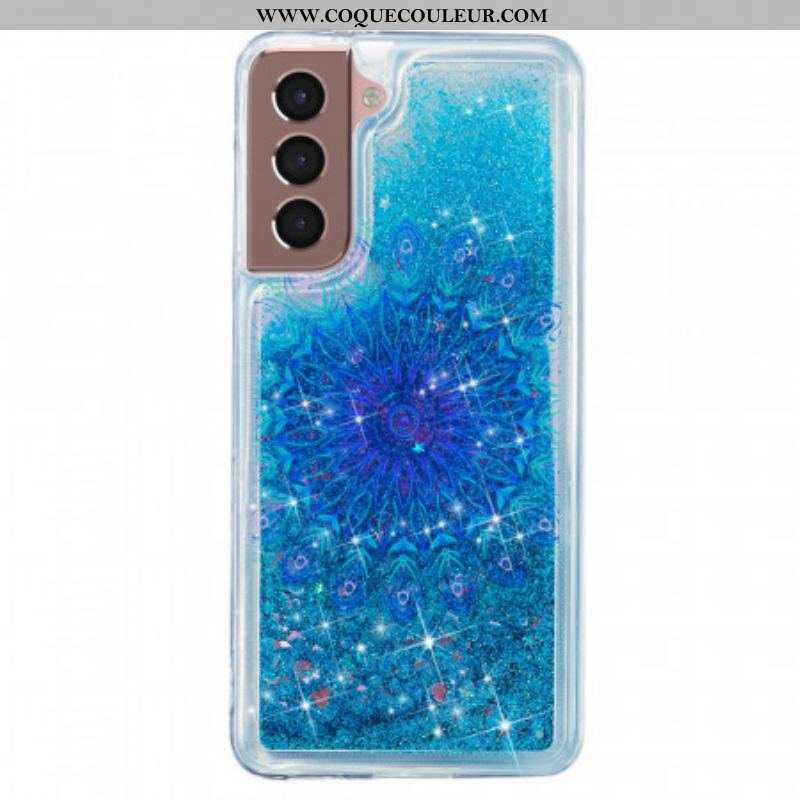 Coque Samsung Galaxy S22 5G Mandala Paillettes