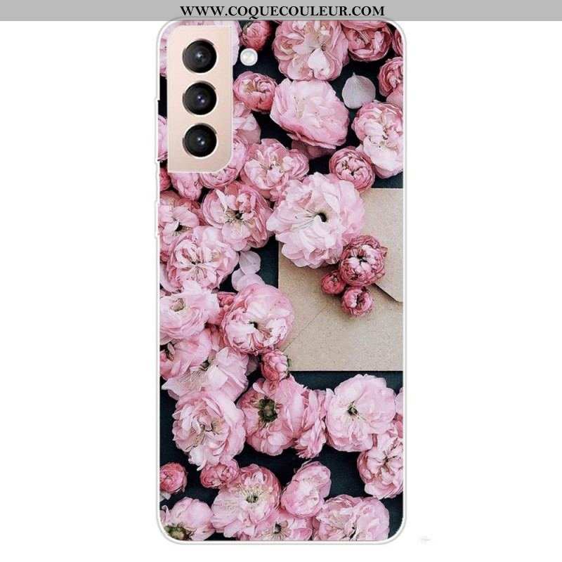 Coque Samsung Galaxy S22 5G Fleurs Roses