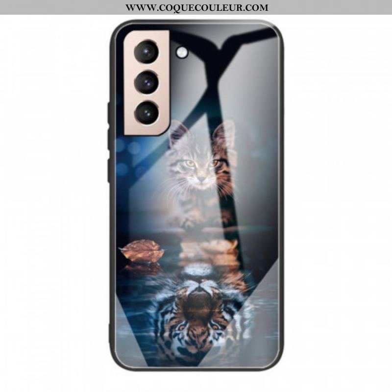 Coque Samsung Galaxy S22 5G Verre Trempé Mon Tigre