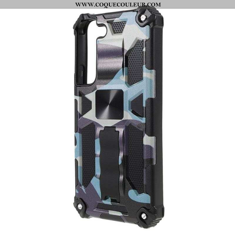 Coque Samsung Galaxy S22 5G Camouflage Support Amovible