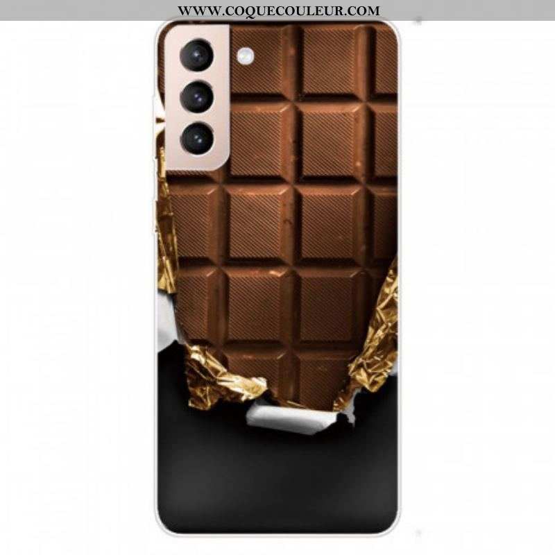 Coque Samsung Galaxy S22 5G Flexible Chocolat