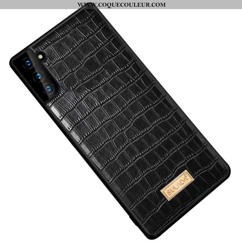 Coque Samsung Galaxy S22 5G SULADA Effet Peau Crocodile