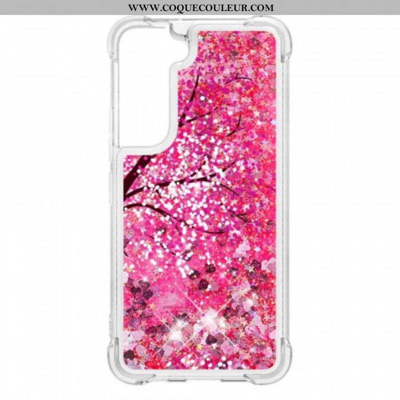 Coque Samsung Galaxy S22 Plus 5G Arbre Paillettes