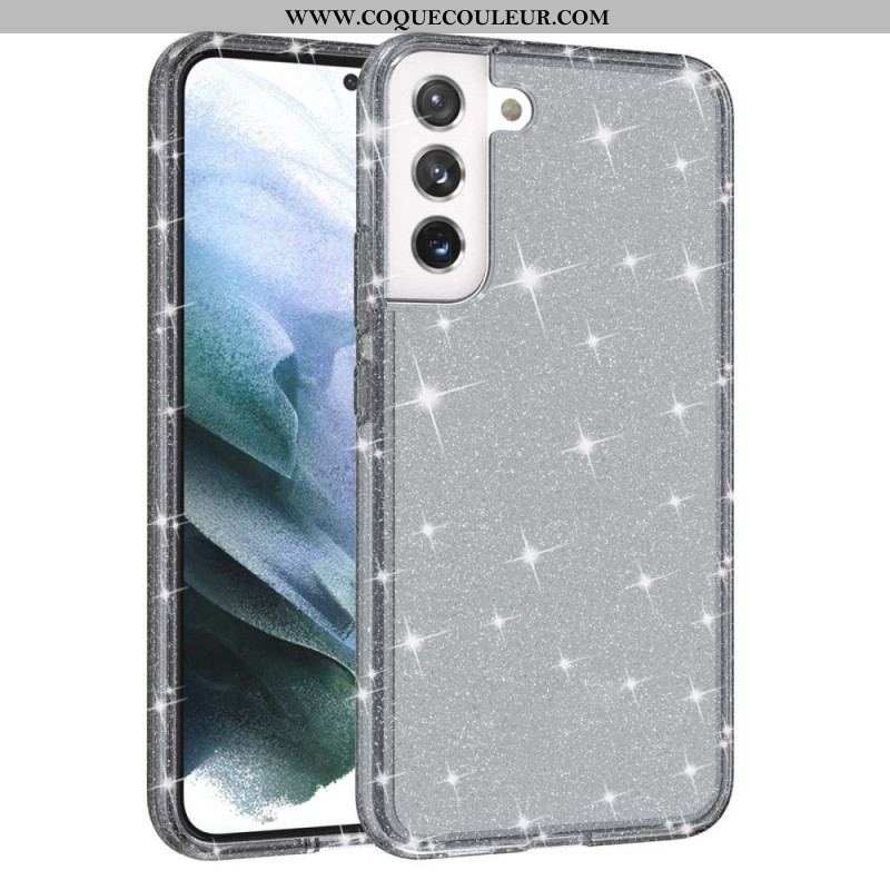 Coque Samsung Galaxy S22 Plus 5G Transparente Paillettes