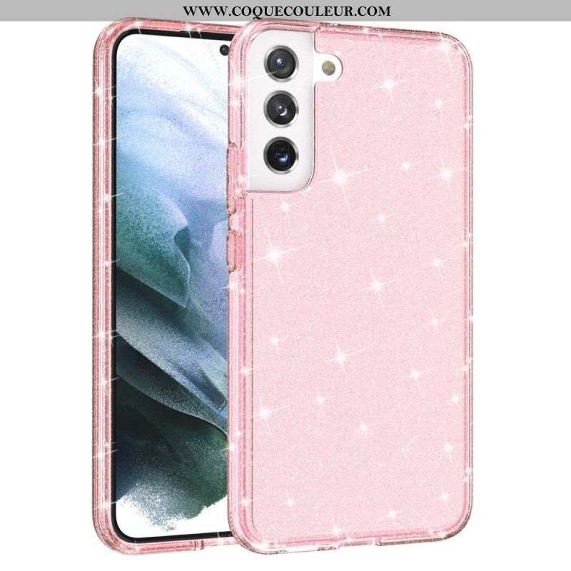 Coque Samsung Galaxy S22 Plus 5G Transparente Paillettes