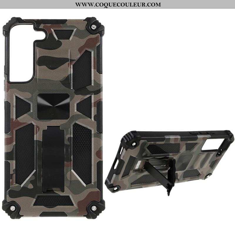 Coque Samsung Galaxy S22 Plus 5G Camouflage Support Amovible