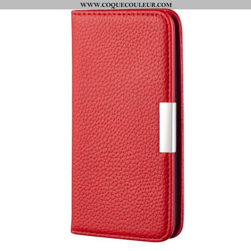 Flip Cover Samsung Galaxy S22 Plus 5G Simili Cuir Litchi Ultra Chic