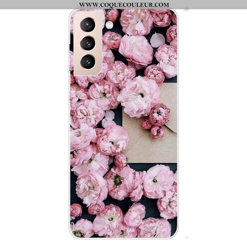 Coque Samsung Galaxy S22 Plus 5G Fleurs Roses