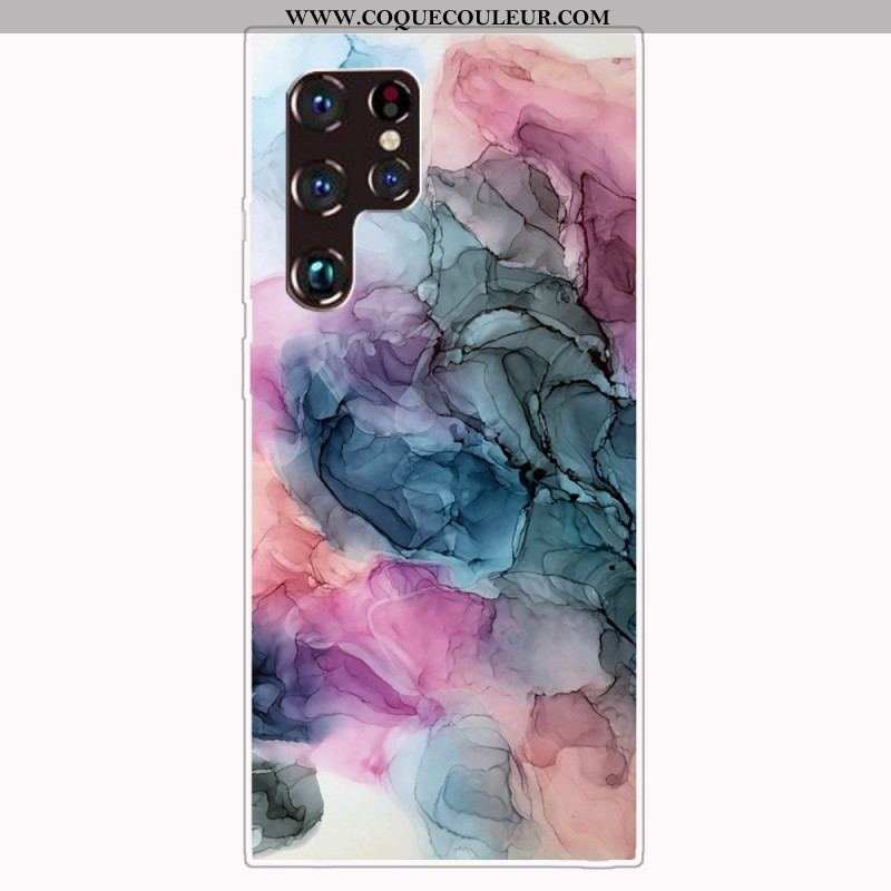 Coque Samsung Galaxy S22 Ultra 5G Marbre Coloré