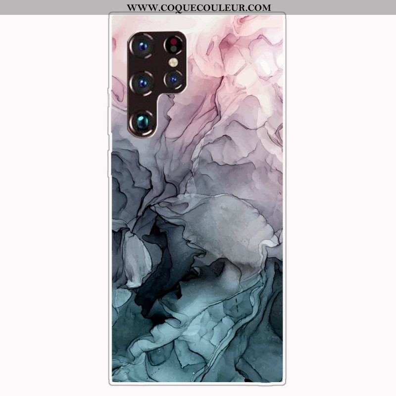 Coque Samsung Galaxy S22 Ultra 5G Marbre Coloré