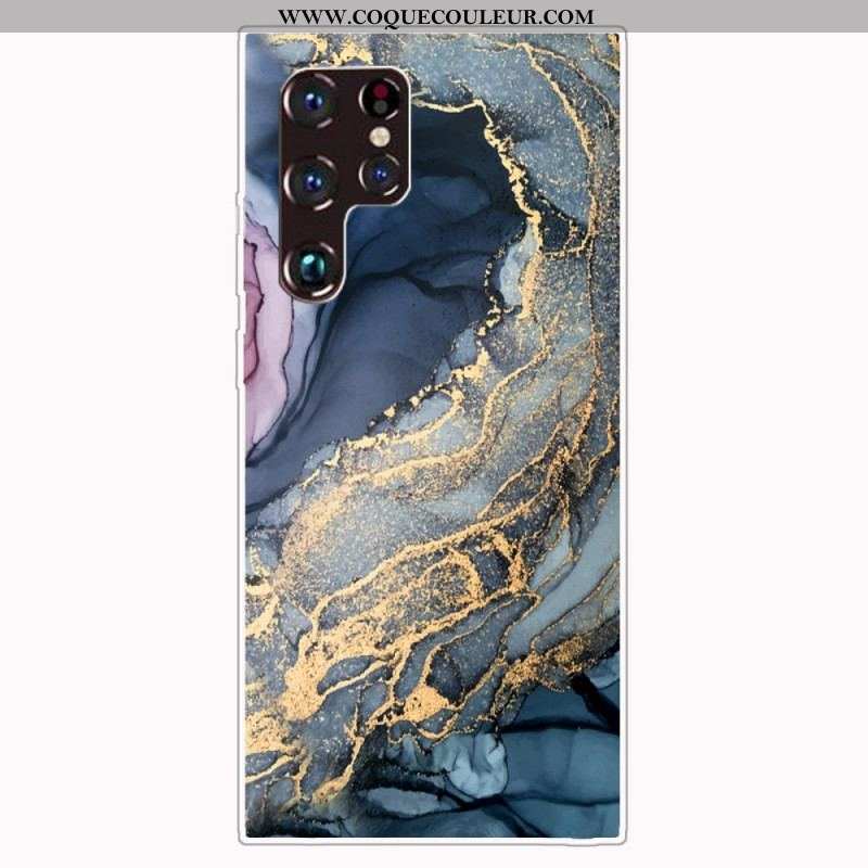 Coque Samsung Galaxy S22 Ultra 5G Marbre Coloré