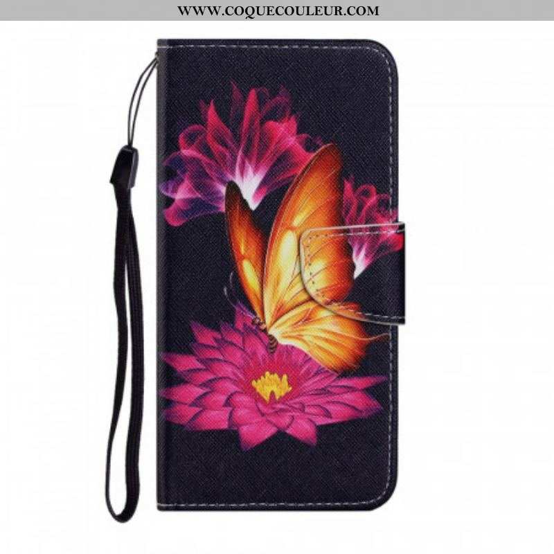 Housse Samsung Galaxy S22 Plus 5G Papillon et Lotus