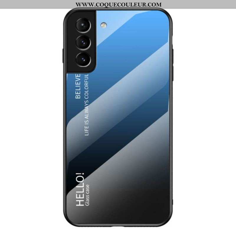 Coque Samsung Galaxy S22 Plus 5G Verre Trempé Hello