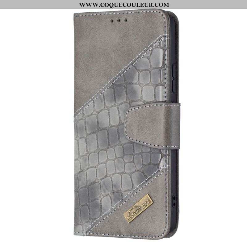 Housse Samsung Galaxy S22 Plus 5G Effet Peau de Crocodile Classique