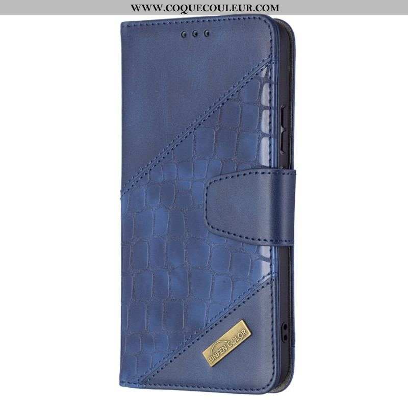 Housse Samsung Galaxy S22 Plus 5G Effet Peau de Crocodile Classique