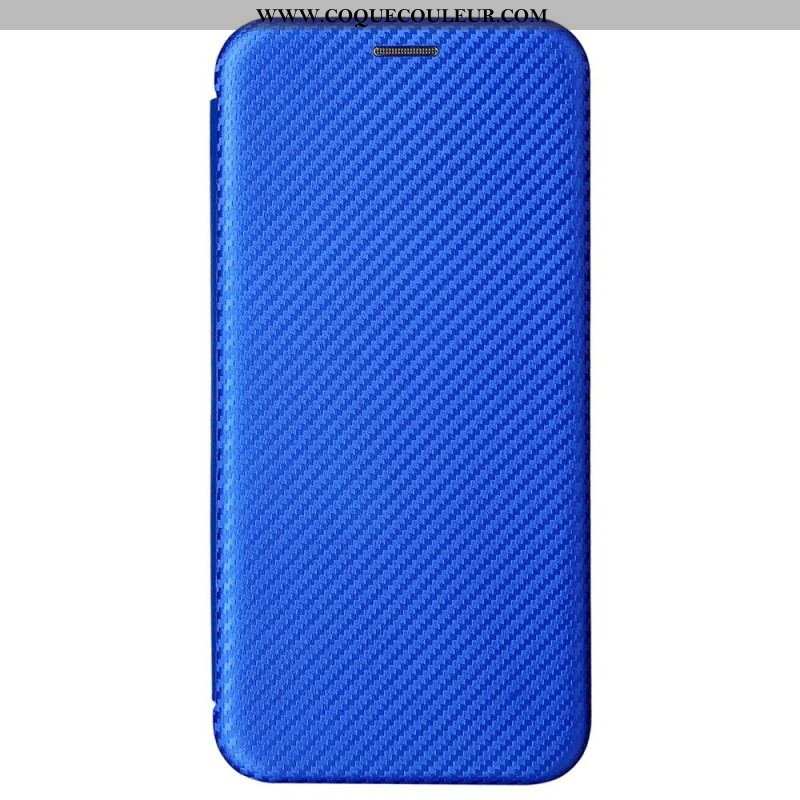 Flip Cover Samsung Galaxy S22 Plus 5G Fibre Carbone