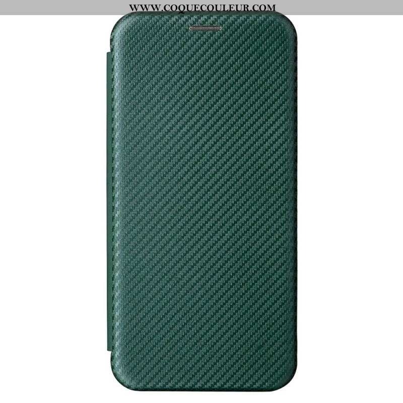 Flip Cover Samsung Galaxy S22 Plus 5G Fibre Carbone