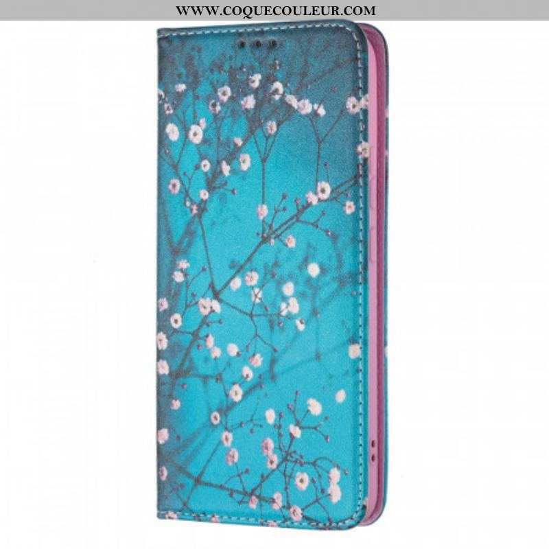 Flip Cover Samsung Galaxy S22 Plus 5G Branches Fleuries