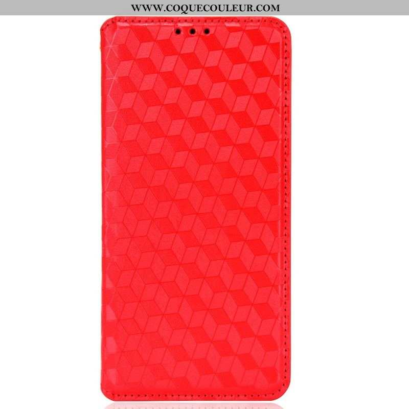 Flip Cover Samsung Galaxy S22 Plus 5G Effet Cuir Diamant