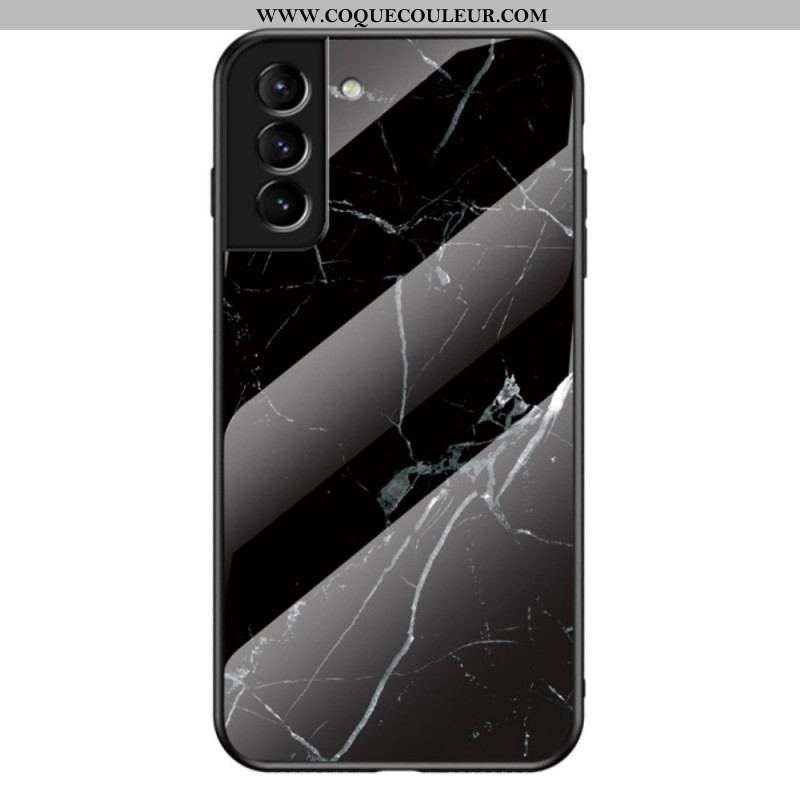 Coque Samsung Galaxy S22 Plus 5G Verre Trempé Marble Colors