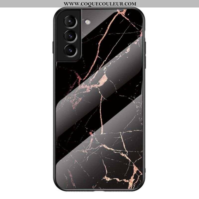 Coque Samsung Galaxy S22 Plus 5G Verre Trempé Marble Colors