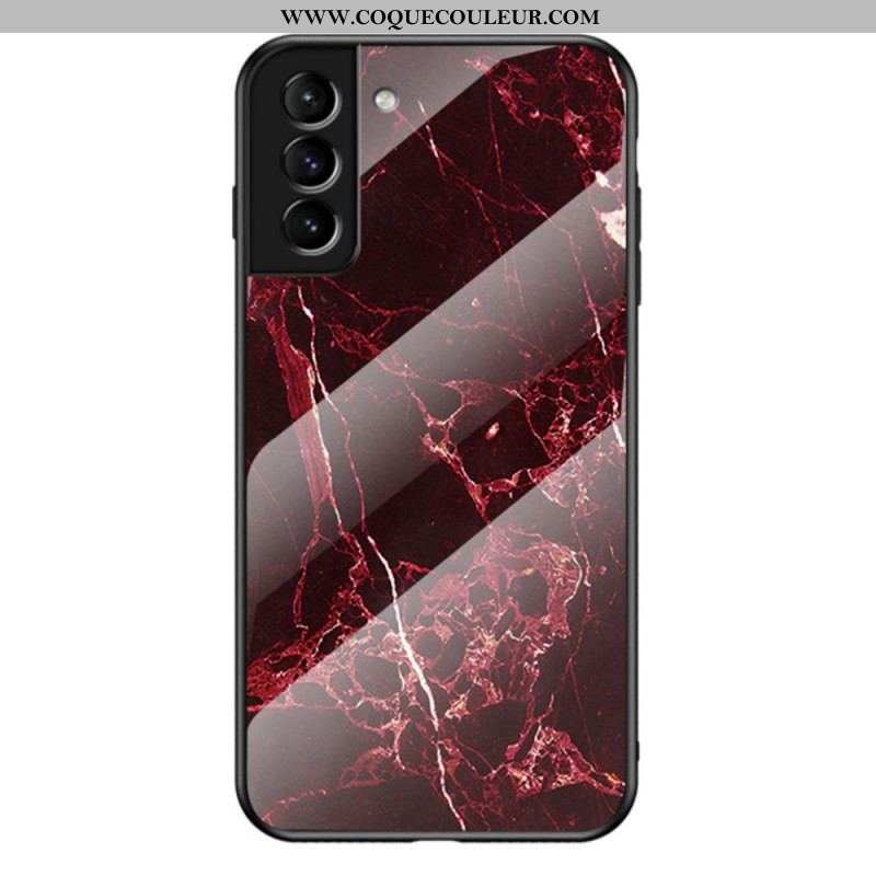 Coque Samsung Galaxy S22 Plus 5G Verre Trempé Marble Colors